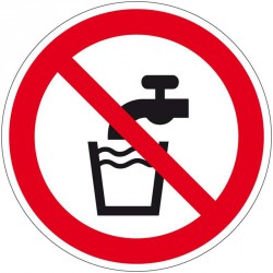 Panneau Disque "Eau non potable"