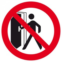Panneau Disque "Entrée interdite"