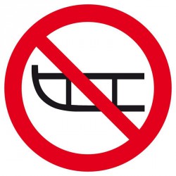 Panneau Disque "Luge interdite"