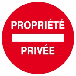 Panneau Disque "Propriété privée"