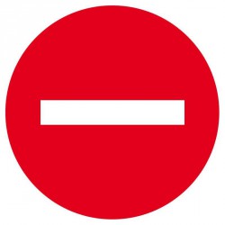 Panneau Disque "Sens interdit"