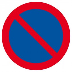 Panneau Disque "Stationnement interdit"