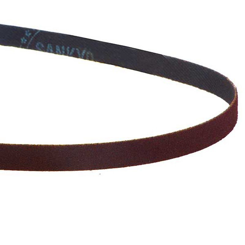 Lot De 10 Bandes Abrasives Grain 80 - 75 X 533 Mm - Pour Ponçage Bois, Métal, Peinture - Tissu Corindon - 10