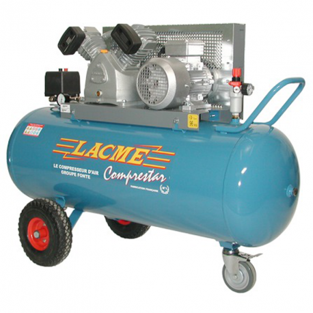 Compresseur Comprestar 20V 150T - 20 m³/h (cuve 150 litres) - 3CV tri - 11bar