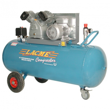 Compresseur Comprestar 35W 100T - 27 m³/h (cuve 100 litres) - 5.5CV tri - 11bar