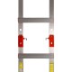 Echelle de toit aluminium + crochet offert - 6.25m - Alu