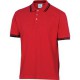 Polo coton manche courte rouge AGRA