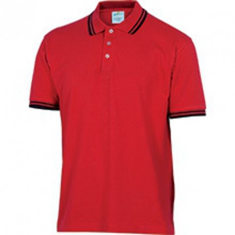 Polo coton manche courte rouge AGRA