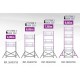 Echafaudage roulant TOTEM 2 BOX 250 - 7.85m travail