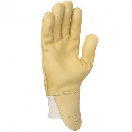 Lot de 10 gants tout fleur de bovin. Hydrofuge. Protège-artère