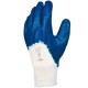 Lot de 10 gants nitrile (3/4). Enduction ultra-légère. Support coton cousu. Poignet tricot.