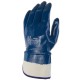 Lot de 10 gants nitrile tout enduit. Enduction lourde. Support coton cousu. Manchette toile.