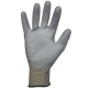 Lot de 10 gants polyuréthane (PU). Support polyester sans couture. Jauge 13.