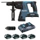 Perfo-burineur SDS-Plus 36 V - 2 x 18 V Li-Ion 5 Ah 26 mm (4 batteries) - DHR264PT4J