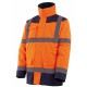 Parka + veste amovible + manches longues amovibles (4x1) Orange/bleu - PARINO