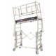 Échafaudage télescopique roulant aluminium, 4 m - X-TOWER