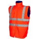 Blouson/gilet haute visibilité 2en1, Orange - VEROMO