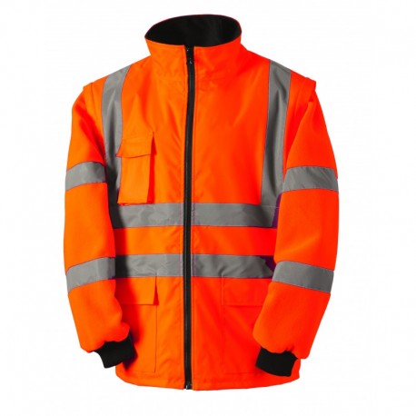 Blouson/gilet haute visibilité 2en1, Orange - VEROMO