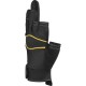 Lot de 12 gants 3 doigts coupés, paume cuir synthétique - SAFE & TOUCH VV905NO