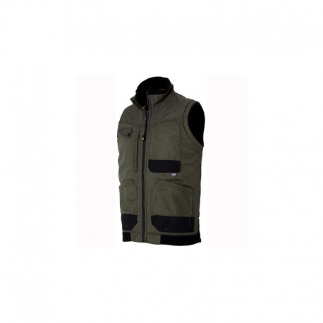Gilet matelassé Naturtech Life - Kaki & carbone