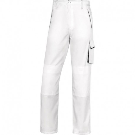 Pantalon de travail Panostyle, Blanc/Gris - M6PAN