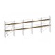 Échafaudage façade F3000, lot de 96 m² - Structure avec garde-corps EXM + planchers alu/bois