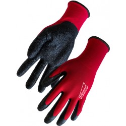 Lot de 10 gants latex. Support polyester. Jauge 13.