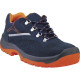 Chaussure basse cuir croûte velours, Bleu Marine/Orange - RIMINI4 S1P SRC