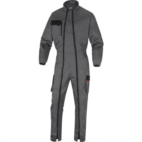 Combinaison de travail MACH 2 en polyester/coton, Gris/Orange - M2CZ3