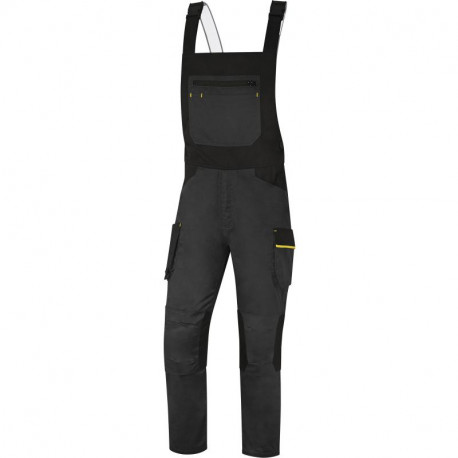 Salopette de travail MACH 2 en polyester/coton, Gris-Jaune - M2SA3