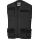 Gilet de travail MACH2 en polyester/coton, Gris Foncé - M2GI3