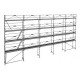 Échafaudage R200 PROGRESS PREMIUM, 160 m² - Structure FUSIO + planchers acier + plinthes