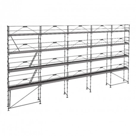 Échafaudage R200 RECORD PREMIUM, 160 m² - Structure SECURIT'UP + planchers aluminium
