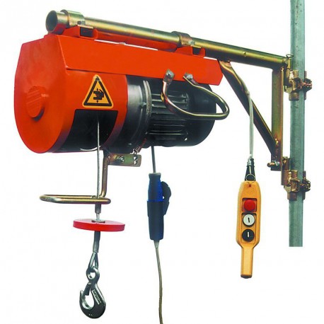 Treuil électrique monophasé "Super Pro" 200 kg, potence standard, câble 40 m - DM200/F