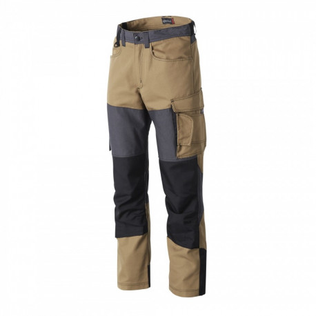 Pantalon genouillères Outforce Elite - Camel, Gris & Noir, EJ84