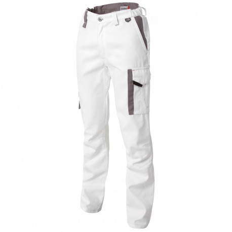 Pantalon White & PRO - Blanc/Gris