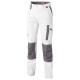 Pantalon Genouillères White & PRO - Blanc/Gris, EJ 84