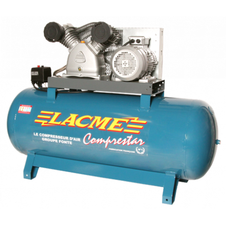 Compresseur Comprestar 40V 270T - 40 m³/h (cuve 270 litres) - 7.5CV tri - 11bar