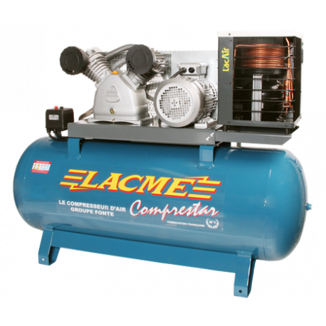 Compresseur Comprestar 40V270T-SC, avec sécheur frigorifique - Triphasé 7,5CV, 40 m³/h
