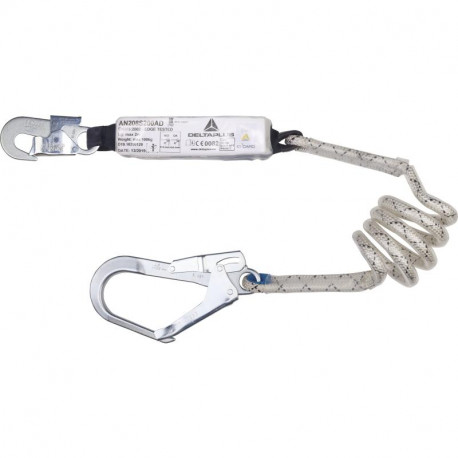 Antichute absorbeur d'énergie corde 2 m avec gaine + 1 AM010 + 1 AM022