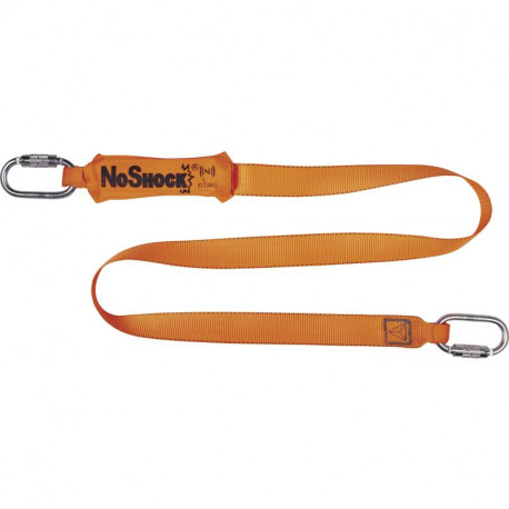 Antichute absorbeur d’énergie longe sangle, 2 m + 2 connecteurs double-action