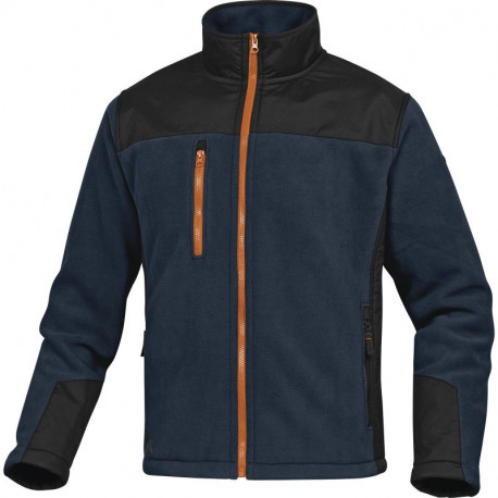 Veste laine polaire polyester, Bleu Marine-Noir - BRIGHTON2