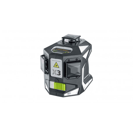 Laser tridimensionnel avec 3 cercles laser vert de 360° - X3-Laser Pro