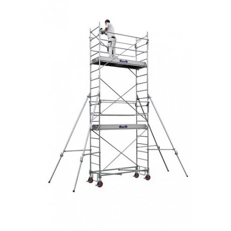Echafaudage roulant acier, Intérieur/Extérieur - ROLLSTAR 205