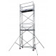 Échafaudage roulant aluminium, Intérieur/Extérieur - DOCKER 85, Garde-corps EXMDS - lg. 2,05 m