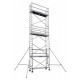 Échafaudage roulant aluminium, Intérieur/Extérieur - DOCKER 85, Lisses - lg. 2,54 m