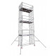 Échafaudage roulant aluminium, Intérieur/Extérieur - DOCKER 150, Garde-corps EXMDS - lg. 2,54 m