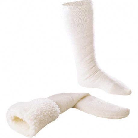 Chaussettes fourrure acrylique pour bottes (la paire)