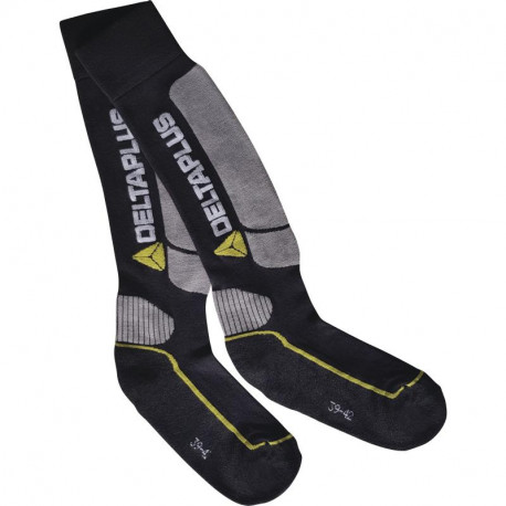 Chaussettes antistatiques et antibactériennes, Noir-Gris (la paire) - PRATO