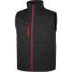 Gilet multipoches mach polyester/coton, Noir-Rouge - STOCKTON3